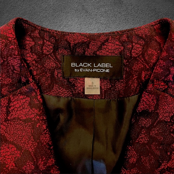 Evan Picone Black Label Victorian Design Blazer - Picture 5 of 10